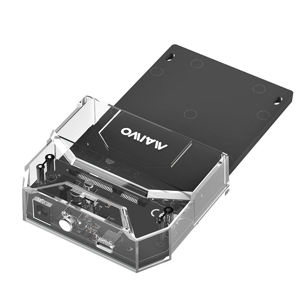 2.5" SATA SSD HDD Docking Station Type-C to SATA Hard Drive Enclosure Transparent 5Gbps Hard Drive Case