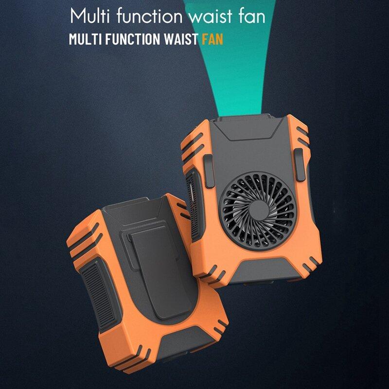 Portable Mini Mute Desktop Fan Wireless Folding Telescopic Floor 3 Gear 140Wide Angle Shaking USB Rechargeable with 7200mAh Battery for Home Office
