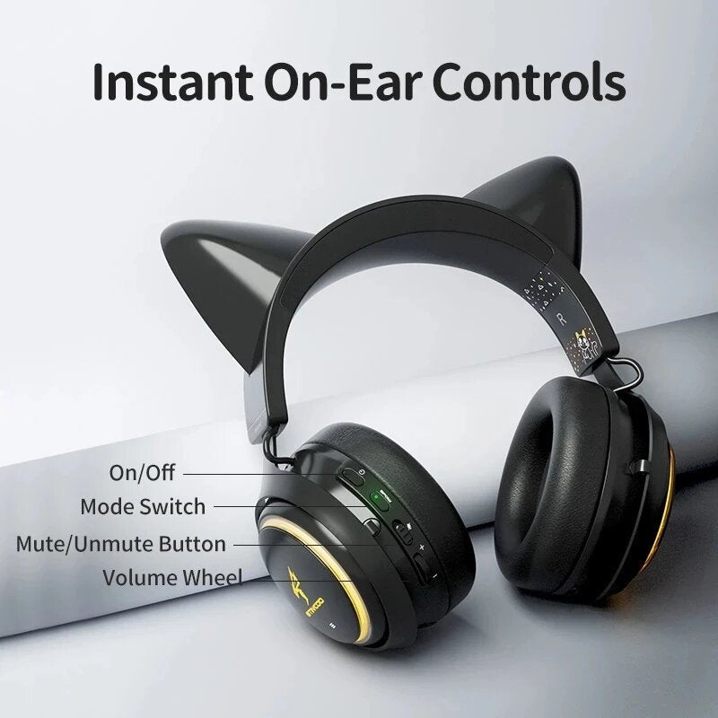 Gaming Headset USB 7.1 RGB Lights 3 Modes With 4 Covers Retractable Mic for Games/Video/Live