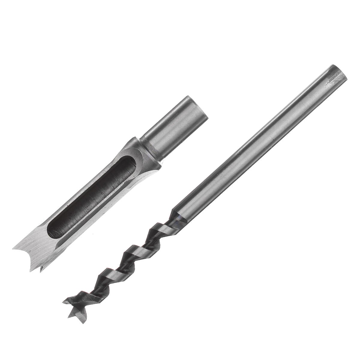 11pcs 6-19mm Woodworking Drill Bit Square Hole Chisel Mortising Kit Tenon Wood Tool