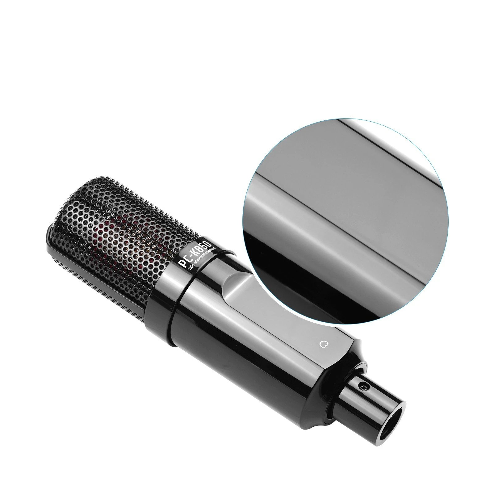 Side-Address Recording Microphone Cardioid Pickup Pattern Wired Condenser Mic