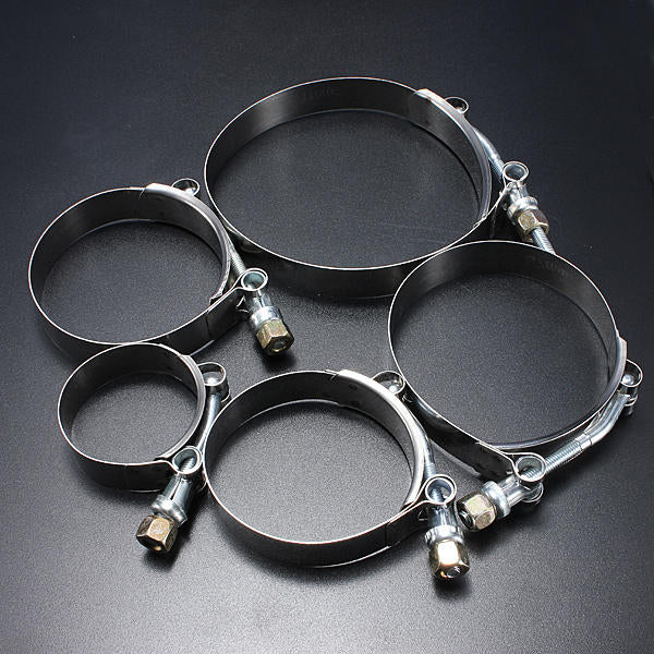Stainless Steel Hose Clamps Exhaust T Bolt Marine Pipe Clip T Bolt