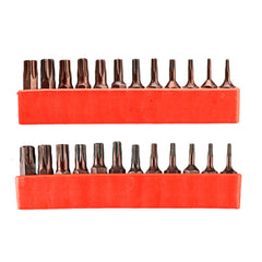 12pcs S2 Steel T6-T40 Magnetic Torx Screwdriver Bits Set 25mm Security Tamper Proof Screwdriver Bit