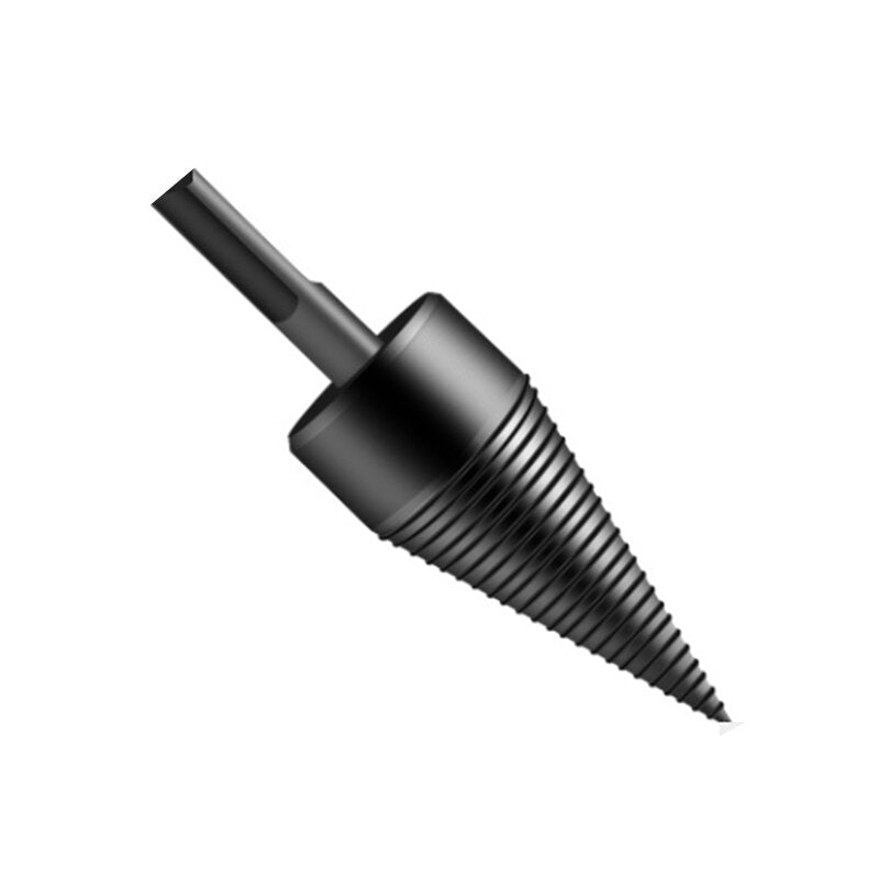 4Pcs 32/42mm Round/Square/Hexagonal Shank Firewood Drill Bit Splitter Wood Split Cone For Tree Cutting