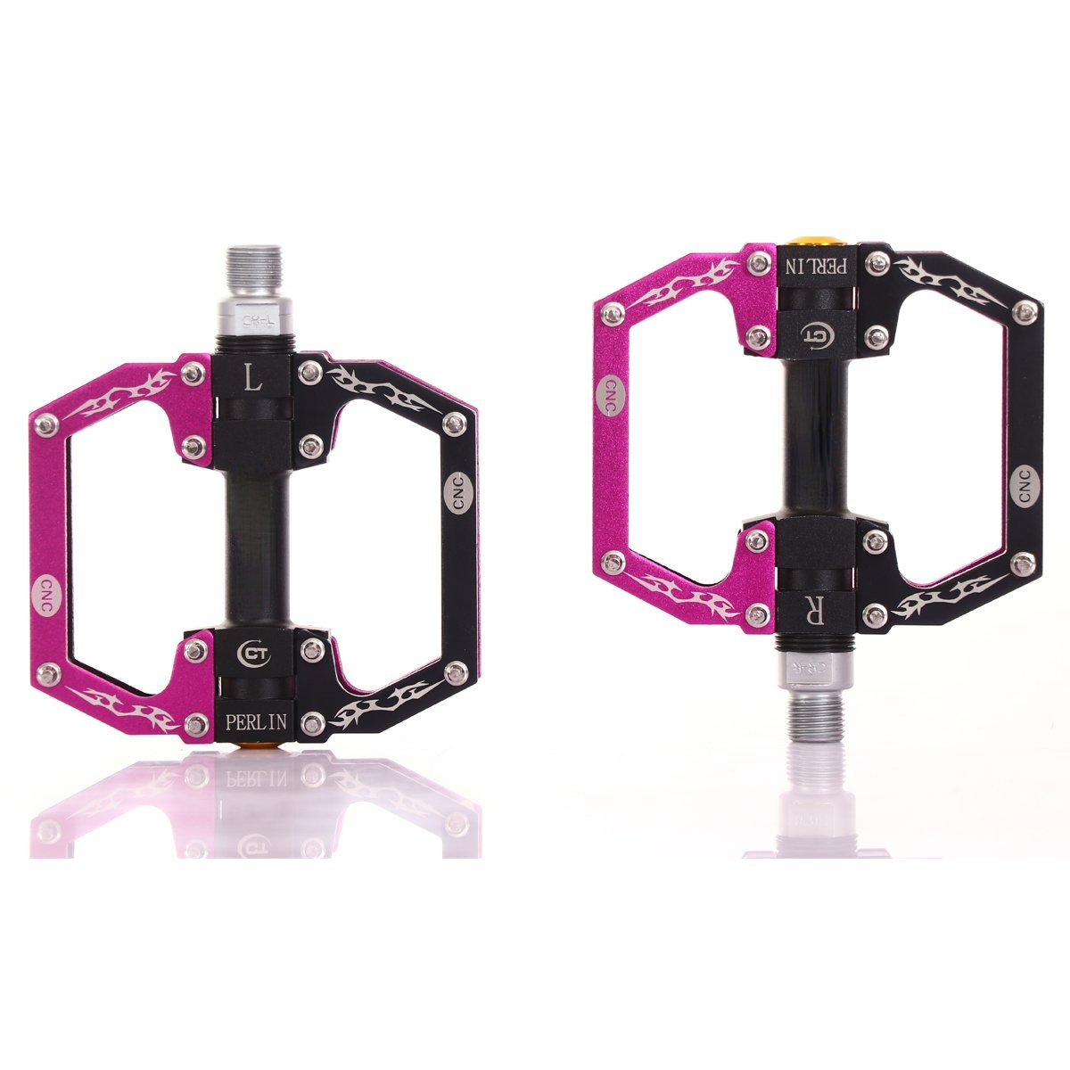 Aluminum Alloy Mountain Bike Pedals Flat Platform Sealed Bearing Axle 9/16" Cycling Bicycle Pedals