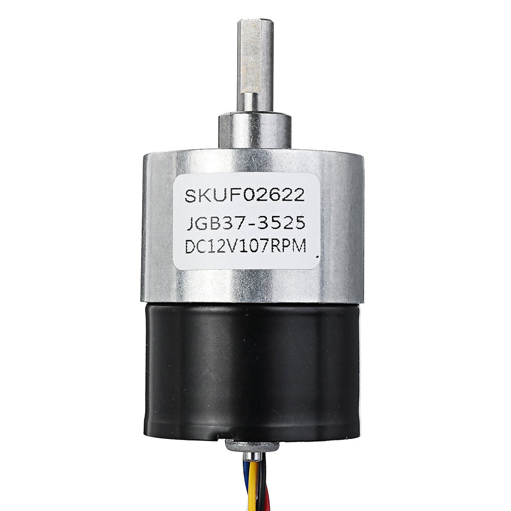 DC 12V Brushless Motor 107rpm Gear Reduction Motor 37MM Geared Motor