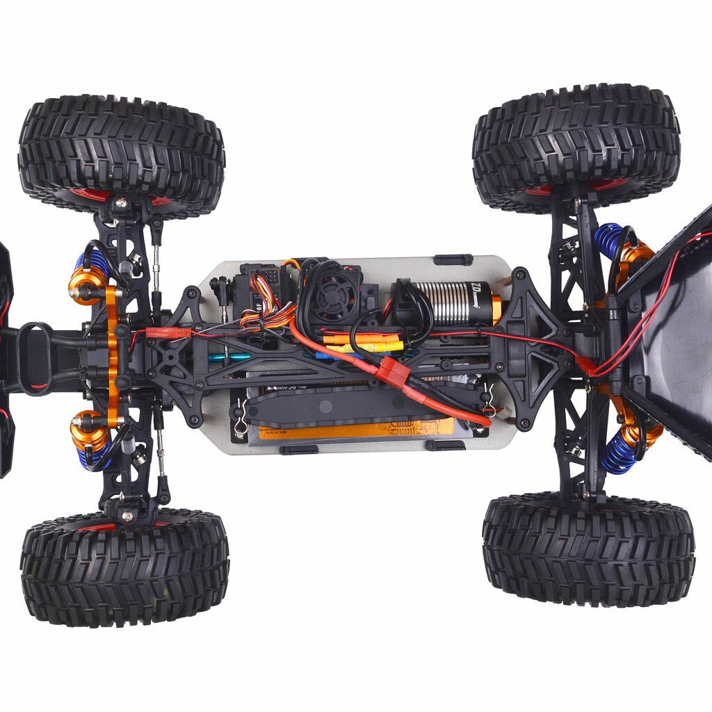 4WD 2.4G Desert Truck Brushless RC Car High Speed Off Road Vehicle Models 80km/h W/ Spare Tire