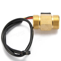 G3/4 Inch Liquid Water Flow Sensor Switch Copper Hall Effect Flow Meter Meter