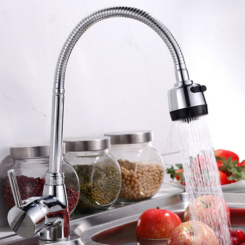 Kitchen Bathroom Single Hole Hot And Cold Universal Faucet