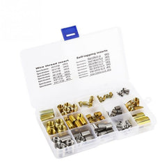 116Pcs Self-tapping Thread Slotted Sheath and Wire Threaded Jacket Combination Thread Repair Assortment Kit M3-M12