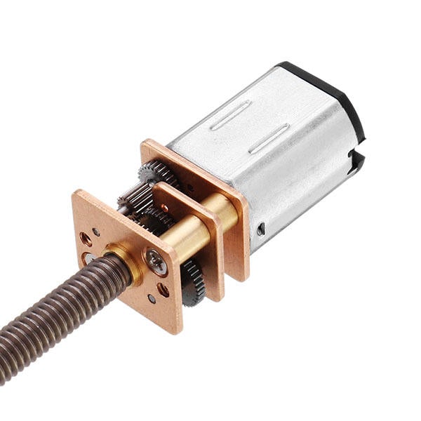 DC 12V 500rpm Gear Motor M4 Thread Shaft Electric DC Motor