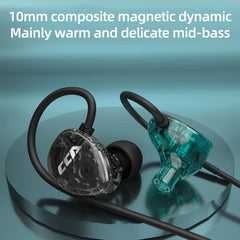 Wired Headphones Stereo Noise Reduction 10mm Dynamic Driver HD Earphone 3.5mm Gaming In-Ear Earbud with Mic