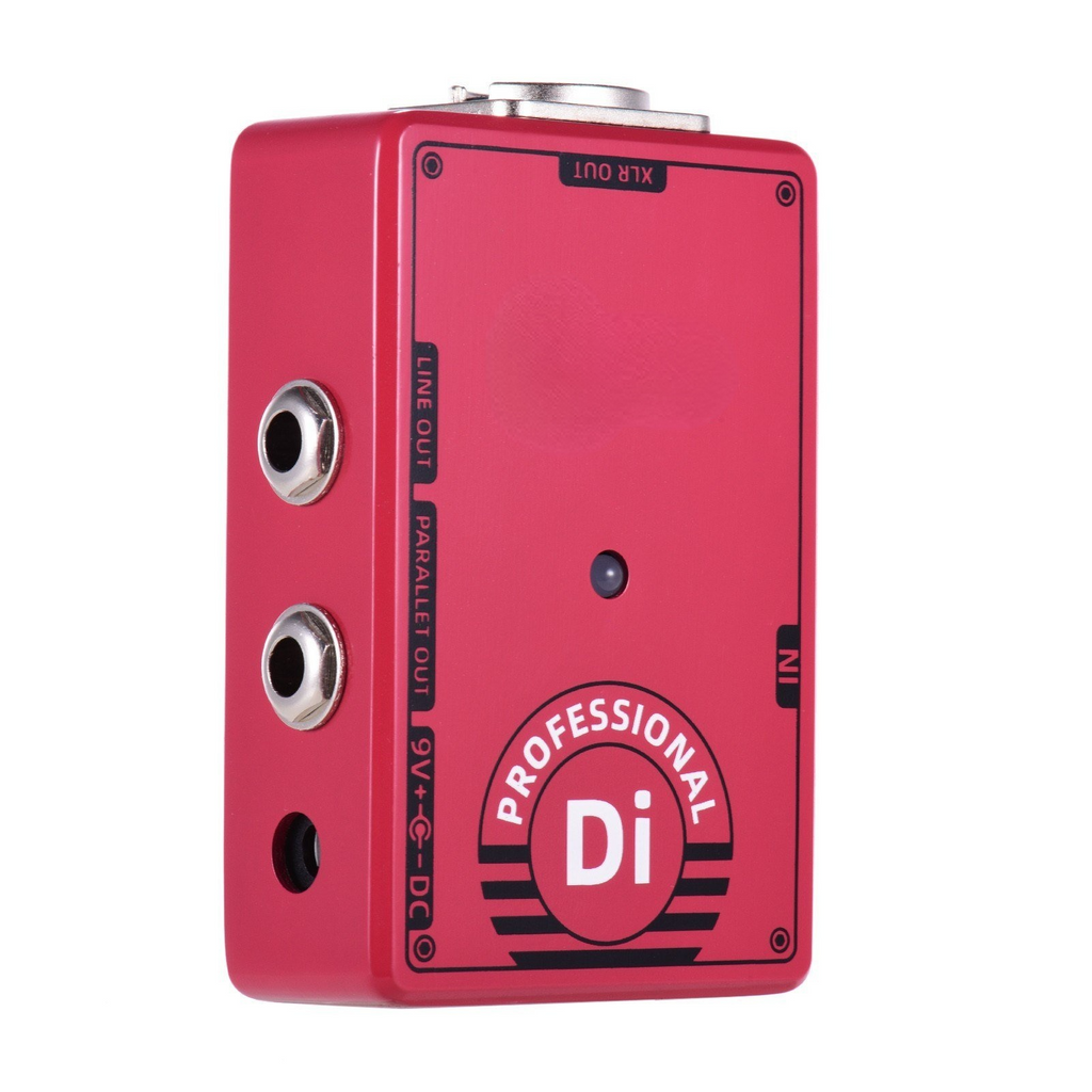 DI Box Guitar Effect Pedal with Ground Lift Switch XLR Out for Electric