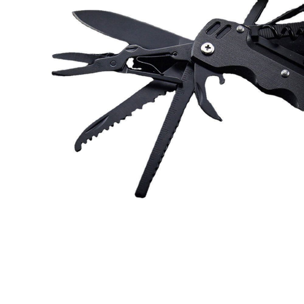15-in-1 Multifunction Folding Knife EDC Survival Tools Saw Scissors Opener Carabiner Screwdriver Outdoor Camping Climbing Travel