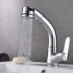 Zinc Alloy Pull Out Faucet Mixer Taps 360Swivel Spout Spray Kitchen Bathroom Sink Basin Brass