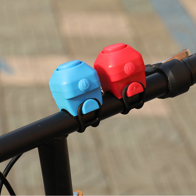 Electric Bike Bell 130dB Horn Rainproof MTB Road Bicycle Handlebar Ring Silica Gel Shell Bell Cycling Accessories