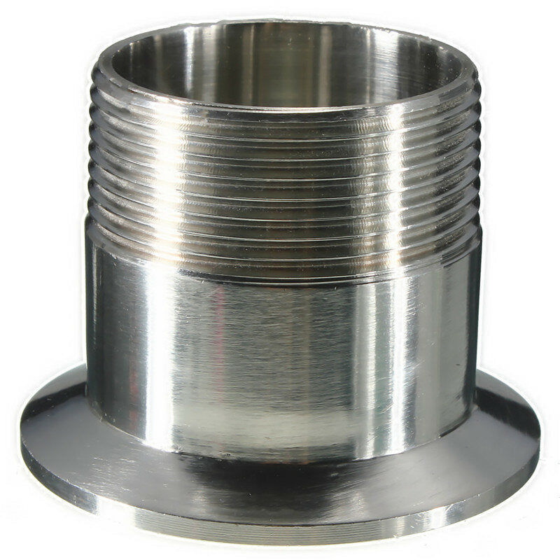 Sanitary Male Threaded Ferrule Pipe Fitting Tri Clamp Type SS316