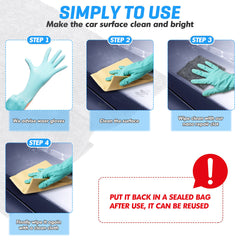 4pcs Magic Car Scratch Remover Cloth