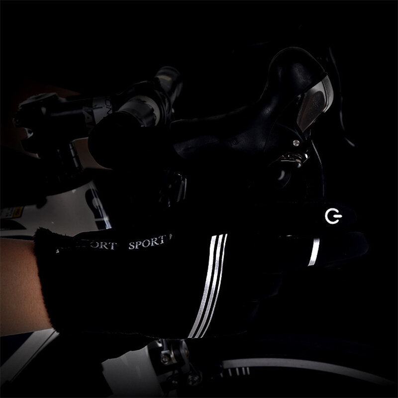 Touch Screen Antislip Waterproof Gloves Reflective Cycling Bicycle Bike Gloves Winter Warm Gloves Sports Gloves