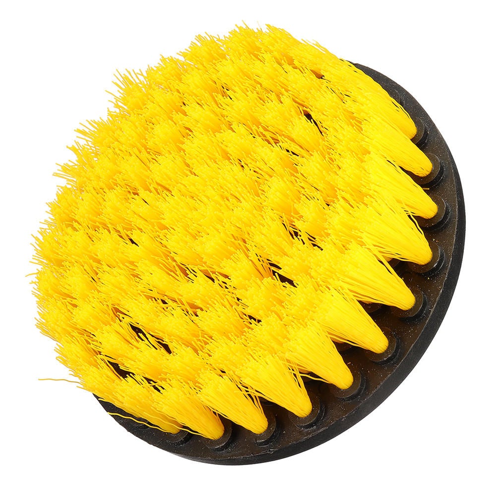 4.3 Inch Yellow Drill Cleaning Brush Powered Scrub for Shower Tub Tile Carpet