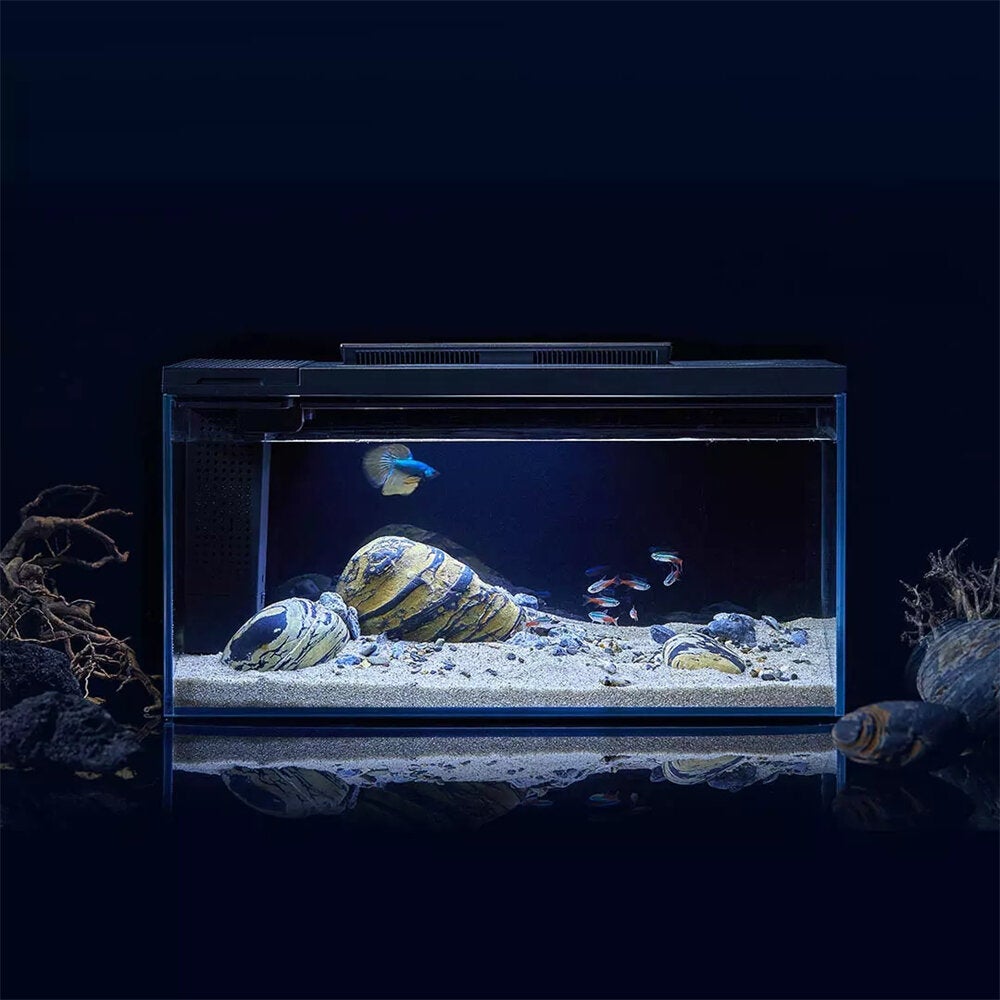 Intelligent Aquariums Smart Lighting System 4 Filtration APP Control Fish Tank with HD Glass Body Modular Function Design