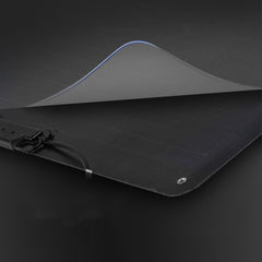 55W 12V Monocrystalline Flexible Solar Panel Portable Solar Charger With Uneven Surfaces Lightweight For RV Tent Roof Boat Cabin Marine Camping