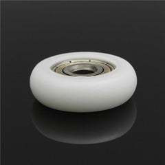 10pcs 5*23*7mm Nylon Plastic Carbon Steel Bearings Pulley Wheels Embedded Groove Ball Bearings