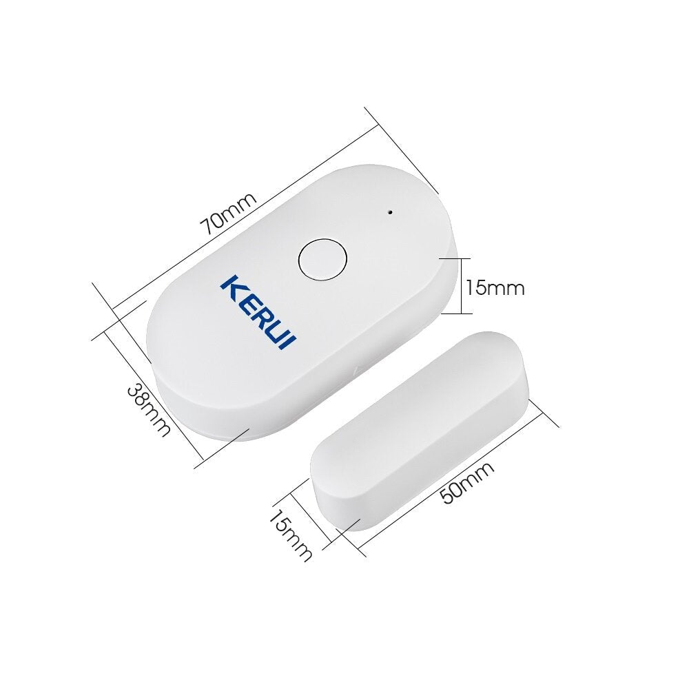 Smart WiFi Door Sensor Alarm Window Open /Closed Detector Magnetic Switch APP Control Works with Alexa Google Home