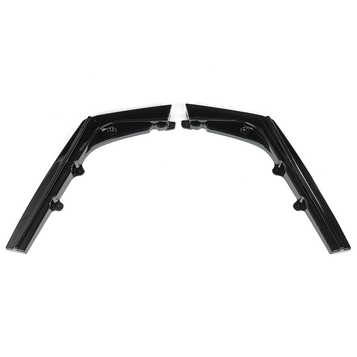 For Glossy Black Rear Bumper Diffuser Spoiler Lip 3Pcs