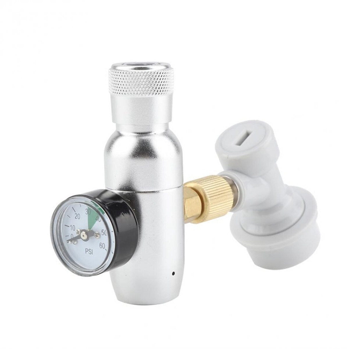 Mini CO2 Charger 60/150 PSI Homebrew Kegging Pressure Reducing Valve Ball Lock