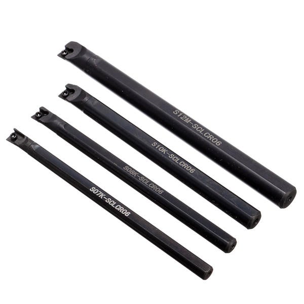 4pcs CNC Lathe Boring Bar Turning Tool Holder with 4pcs T8 Wrenches