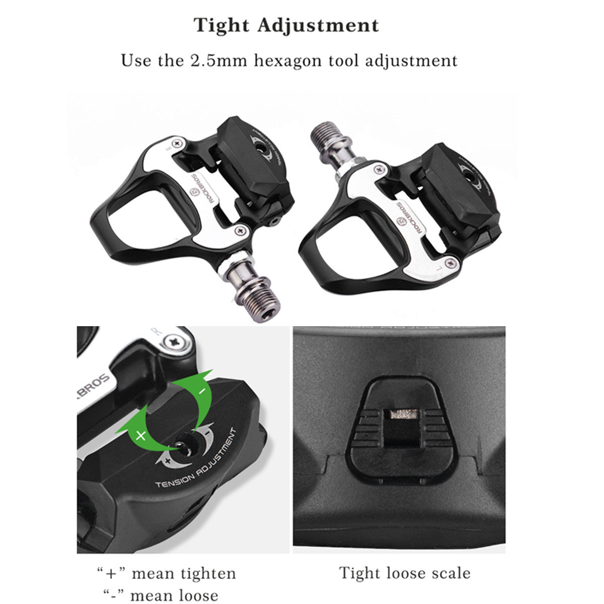 Road Bike Pedals Self-locking Seal Bearings Ultralight MTB Mountain Bicycle Flat Platform Outdoor Cycling