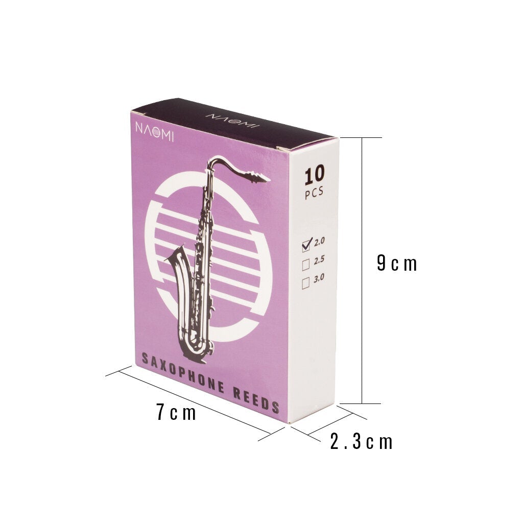 10pcs/1pack Sax Reeds Strength 2.0 Alto bE Saxophone Reeds Lade Wind Instrument Accessories