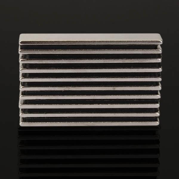 10pcs N48 Super Strong Block Magnets 50X10X2MM Rare Earth Neodymium Magnets