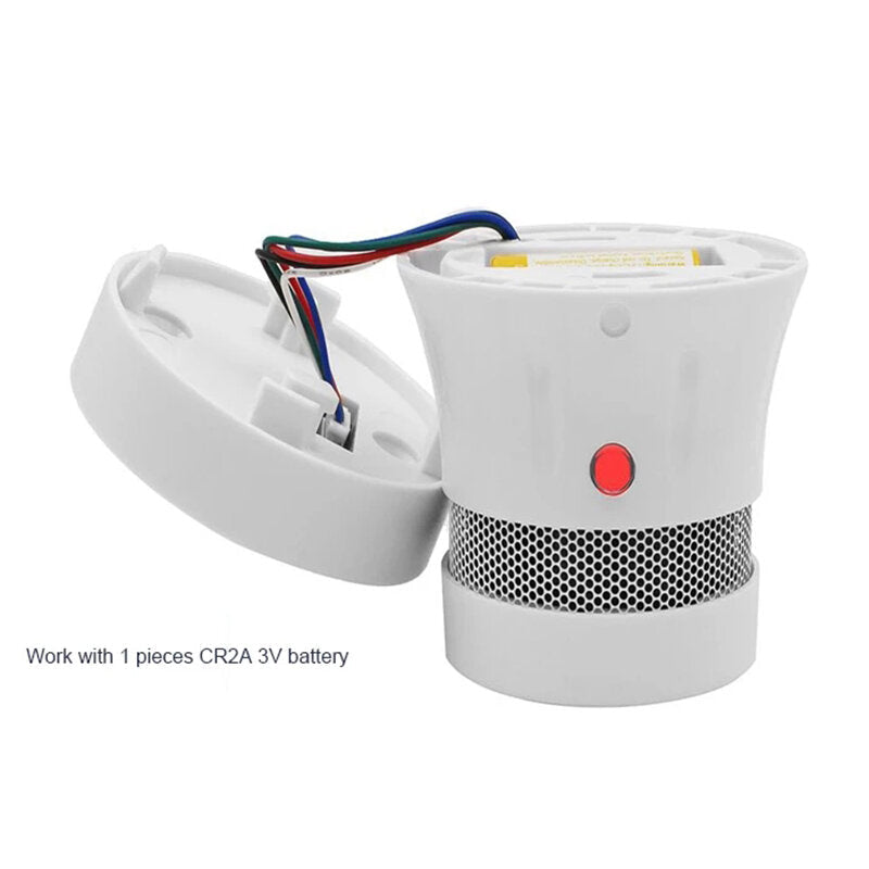 Smart Smoke Detector WiFi Smoke Sensor Networked Smoke Alarm Work with Smart Life Tuya APP