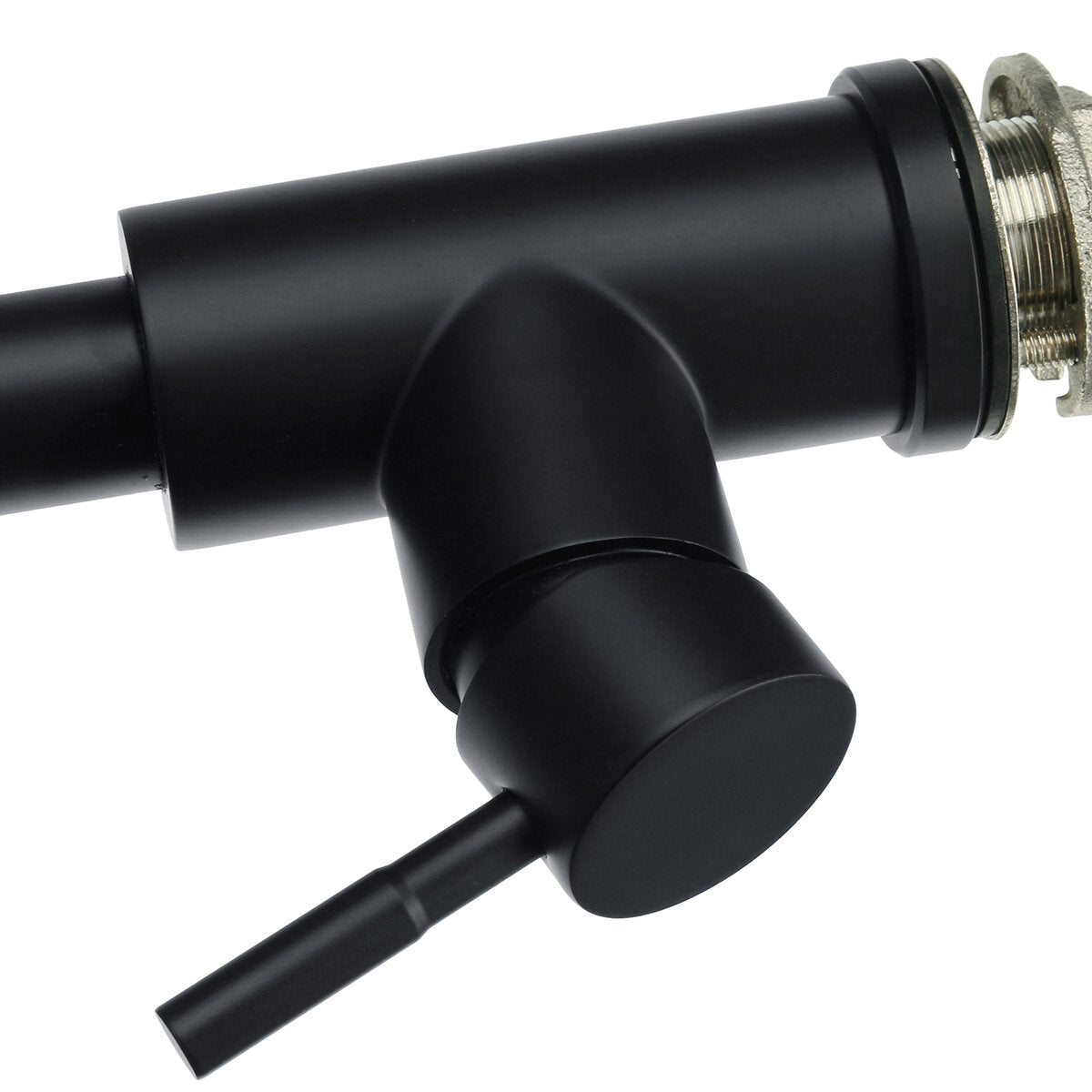 304 Stainless Steel Kitchen Pull Out Faucet Sprayer Black Paint Double-Feed Pipe Sensor Tap Thin Head Stretch