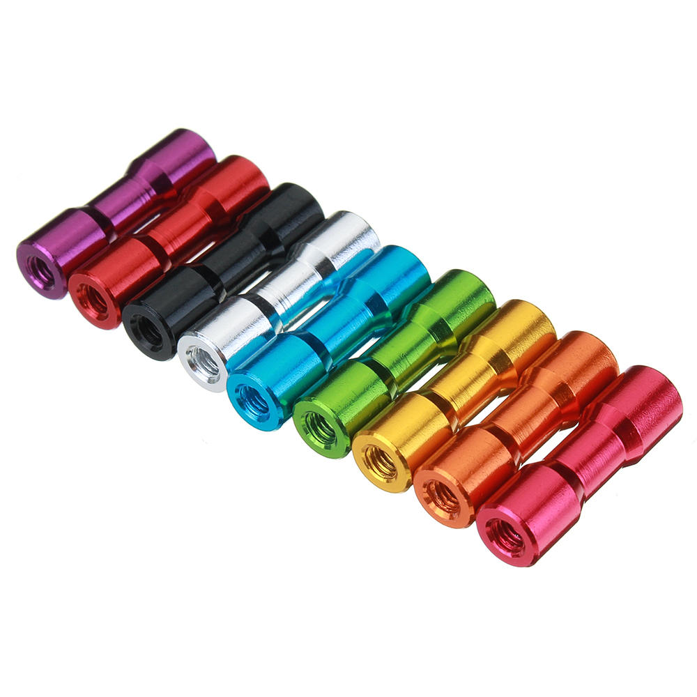 M3AS11 10Pcs M3 20mm Aluminum Alloy Standoff Spacer Round Column MultiColor Smooth Surface