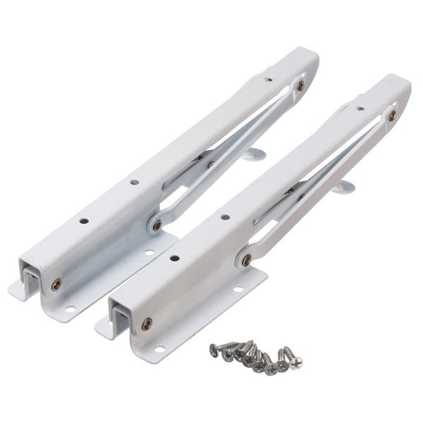 2Pcs White Shelf Bracket Kitchen Counter Extensions Support Frame