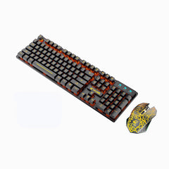2.4G Wireless Keyboard & Mouse Set 104 Keys RGB Backlit Gaming Keyboard 800-2400DPI Optical Mouse for Computer Laptop PC