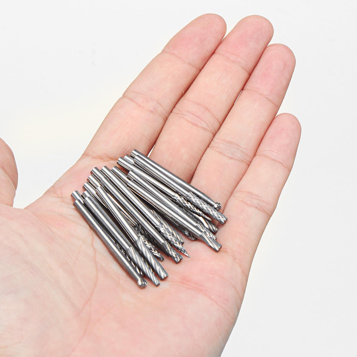 20Pcs 3x3mm Tungsten Steel Solid Carbide Burrs Rotary Rasp File Grinding Tools Kit