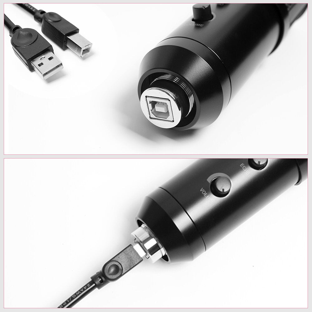 Upgraded Usb E20 Condenser Computer Microphone With Ring Light Studio Kit Arm Stand For Gaming Youtube Video Record