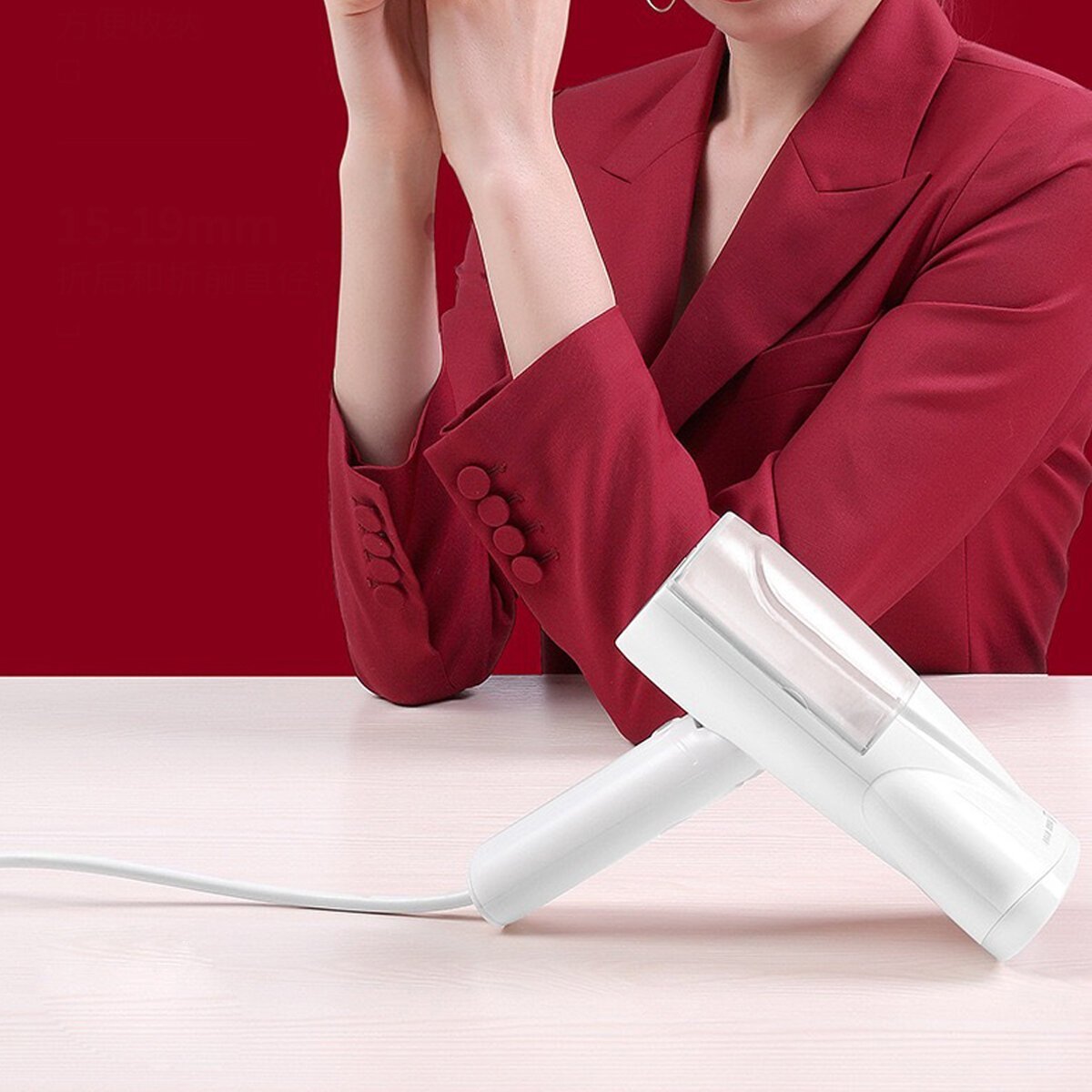Handheld Portable Garment Steamer 800W Powerful Clothes Steam Iron 100ml Water Tank for Travel Home Dormitory