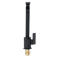 Modern Black Kitchen Sink Taps Mixer Tap Single Lever Basin Brass Mono Faucet