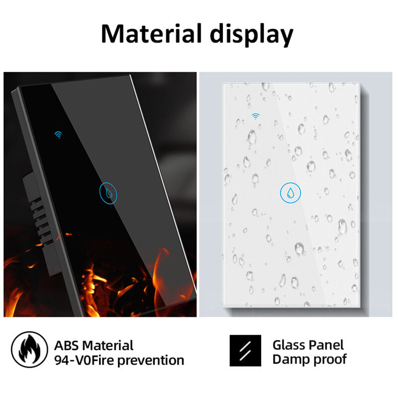 Smart Boiler Water Heater Switch 240V Smart Home Remote Control US 20A Boiler Switch Via APP Works With Alexa