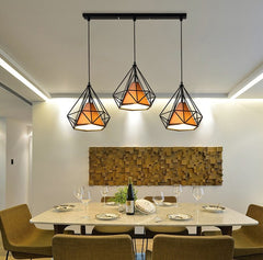 Black Pendant Lighting 3-Light Industrial Modern Hanging Lighting Fixtures for Dining Room Bedroom Kitchen Living Room Hallway (Industrial)