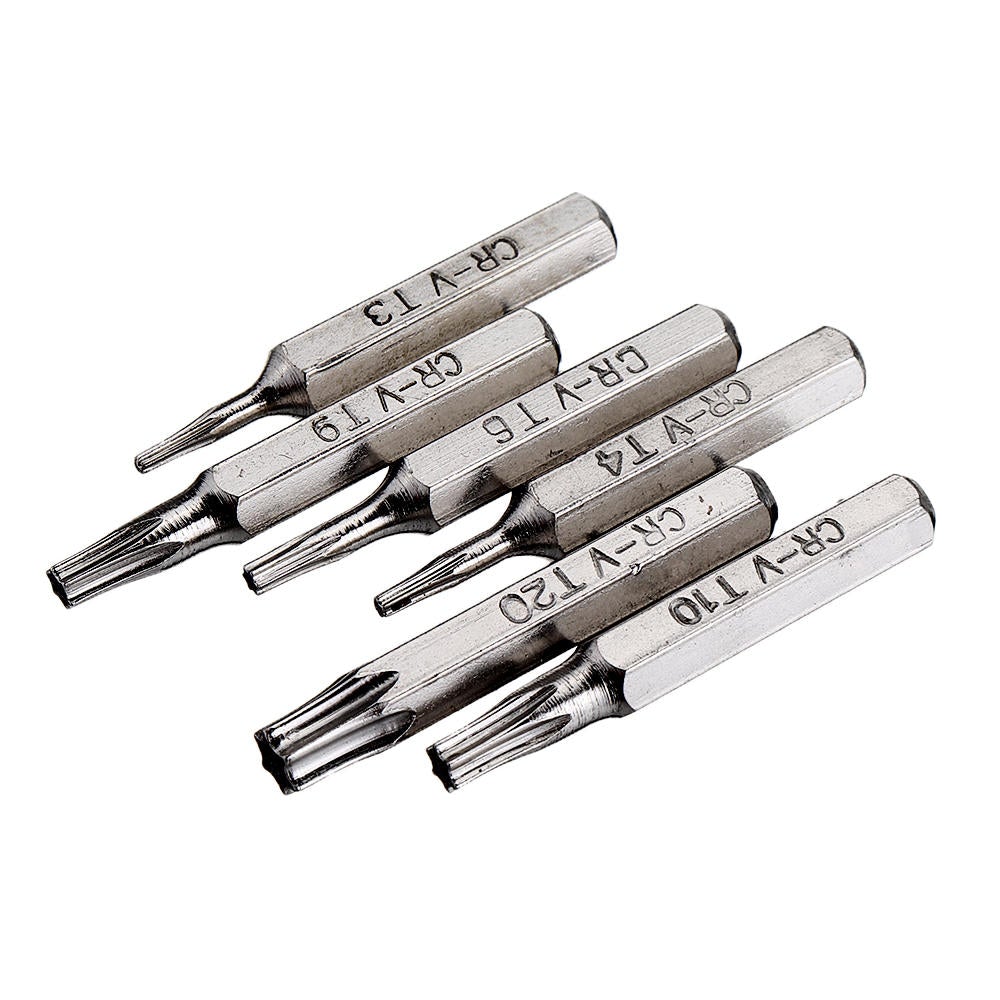 10pcs 4mm CR-V Screwdriver Bit Set Slotted Torx Batch Head Bit Mobile Phone Repair Tools Kit