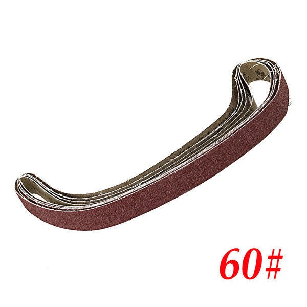 10pcs 15x452mm Sanding Belt 60-600 Grit for M10 Sander Adapter Polishing Machine