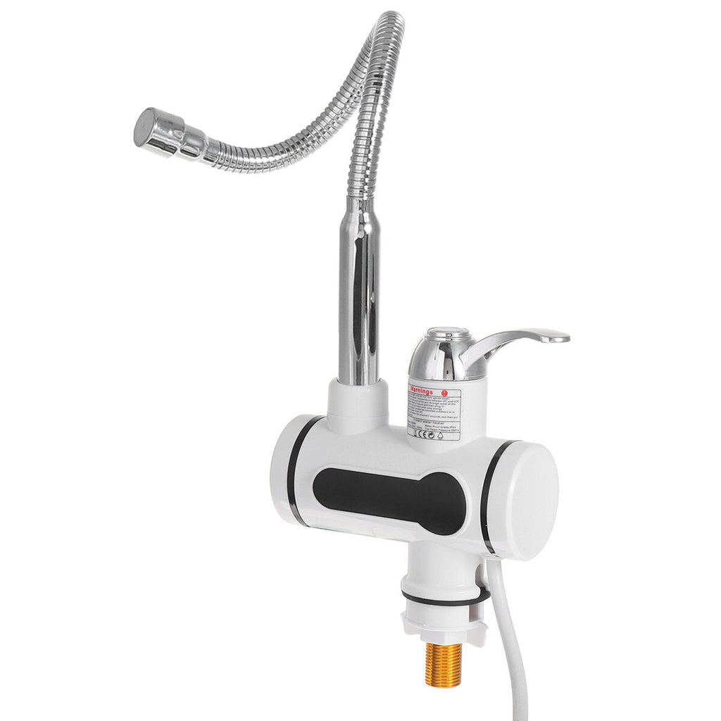 3000W Instant Hot Water Tap Electric Faucet Heater Kitchen With Temperature Display