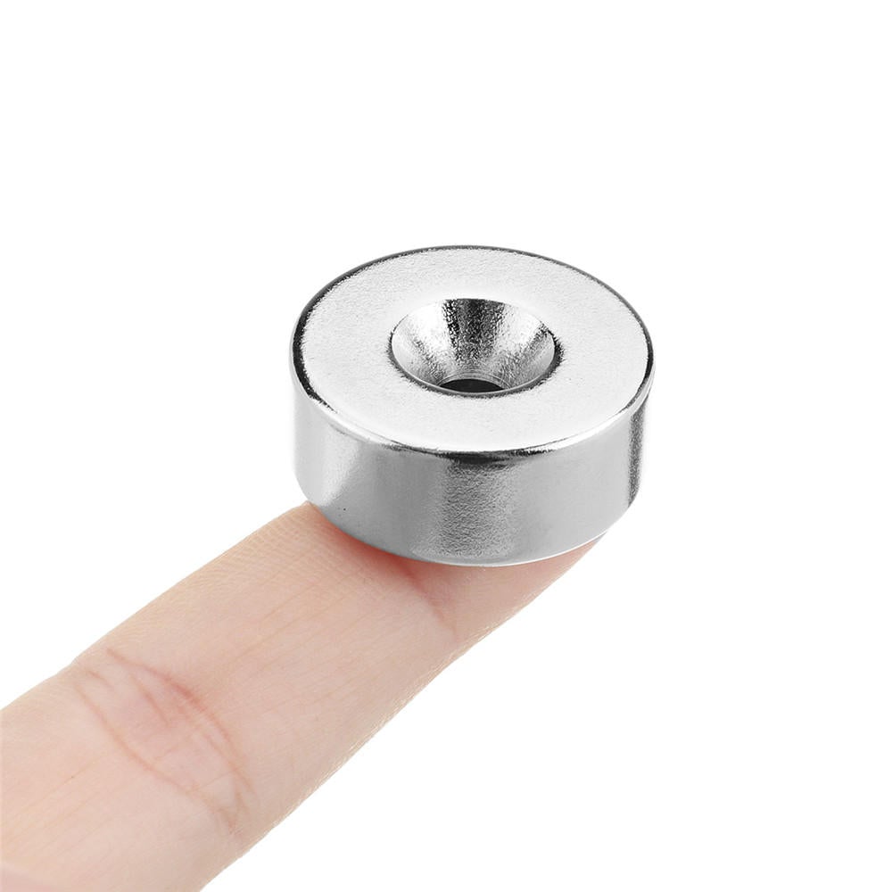 10pcs 25mmx10mm 5mm Hole Round Magnet Ring Rare Earth Neodymium Magnets