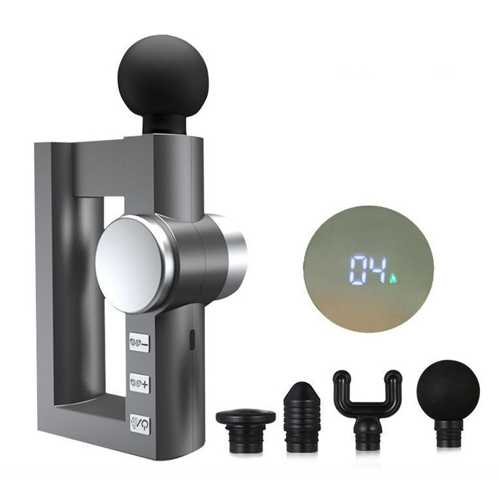 LCD Display Therapy Massage 32 Gear 4 Modes Temperature Adjustable Smart Massage Machine Type-C Charging Slimming Relief with 4 Heads